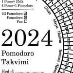 2024 Yılı Pomodoro Takvimleri